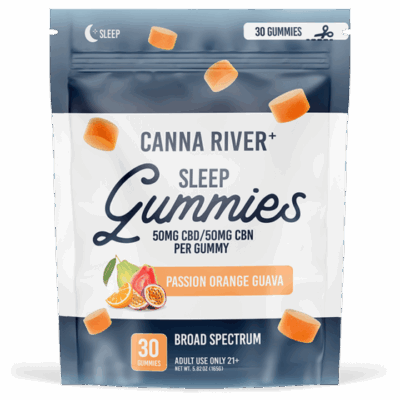 Broad Spectrum CBD Gummies for Sleep passionfruit