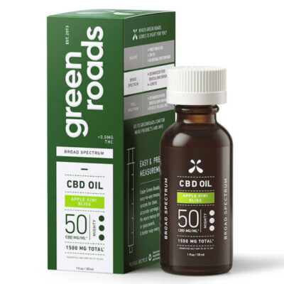 Broad Spectrum CBD Oil Tincture – Apple Kiwi Bliss