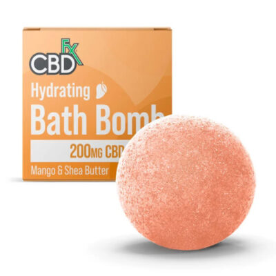 CBD Bath Bomb with Hydrating Mango & Shea Butter