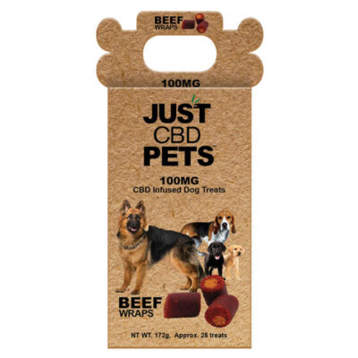 CBD Dog Treats – Beef Wraps – JustCBD