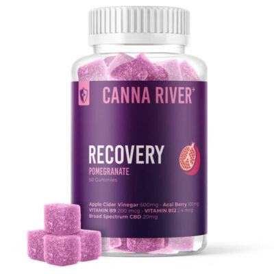 CBD Edible – Broad Spectrum Recovery Pomegranate Gummies