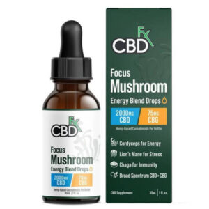 CBG + CBD Oil Tincture – Focus Mushroom Blend