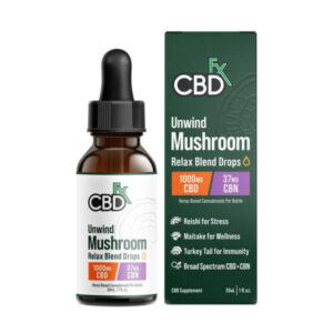 CBN + CBD Oil Tincture – Unwind Mushroom Blend