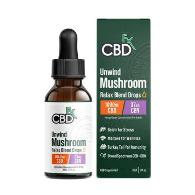 CBN + CBD Oil Tincture – Unwind Mushroom Blend