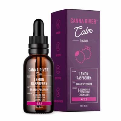 Calm CBD Oil Tincture with CBG + CBN – Lemon Raspberry