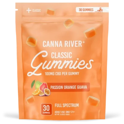 Canna River Full Spectrum Classic CBD Gummies - 30 Count - Passionfruit, Orange, Guava