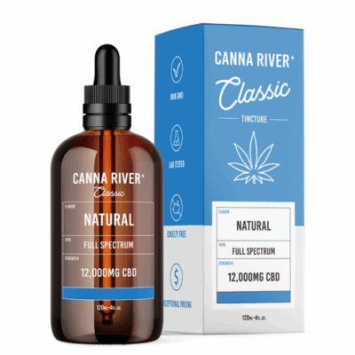 Classic Full Spectrum CBD Oil Tincture – Natural Flavor – Canna River 120ml