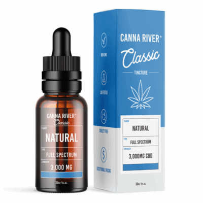 Classic Full Spectrum CBD Oil Tincture – Natural Flavor – Canna River 30ml