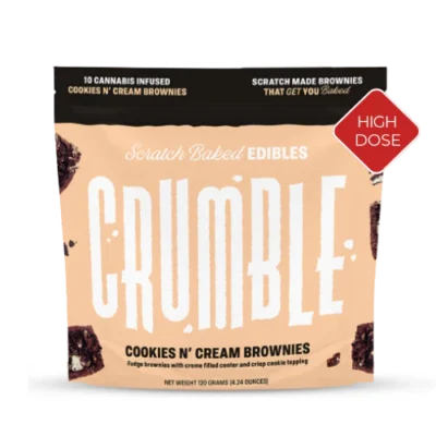 Crumble Brownies High Dose 300mg Cookies N' Cream