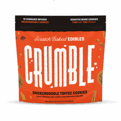 Crumble Cookies 100mg - Snickerdoodle Toffee