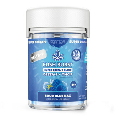 Kush-Burst-THC-Edible-Detla-Blend-Gummies-Sour-Blue-Raz