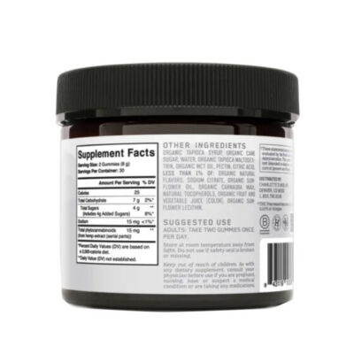 THC-Free CBD Gummies – Mango Peach – 15mg – Charlotte’s Web