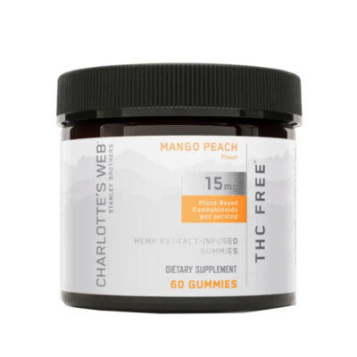 THC-Free CBD Gummies – Mango Peach – 15mg – Charlotte’s Web