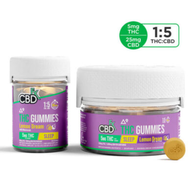 CBDfx THC Gummies with CBD + Melatonin – Lemon Dream Sleep
