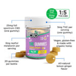 THC Gummies with CBD + Melatonin – Lemon Dream Sleep