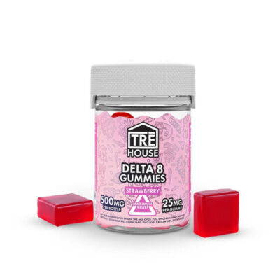 TRĒ House Delta 8 Gummies - 500mg - Strawberry