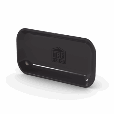 TRĒ House Large Metal Rolling Tray - Black