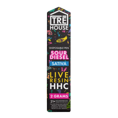 TRĒ House Live Resin HHC Vape Pen - 2g - Sour Diesel (Sativa)