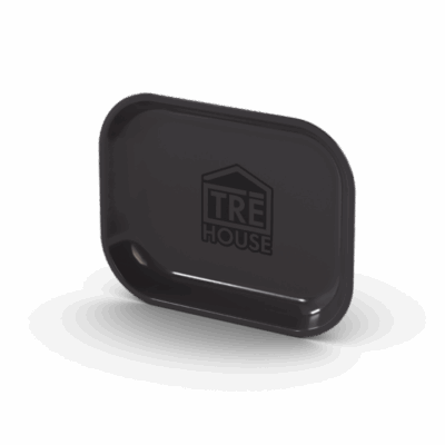 TRĒ House Small Metal Rolling Tray - Black