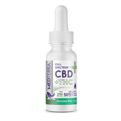 True Full Spectrum CBD + THC Oil Tincture – Chocolate Mint