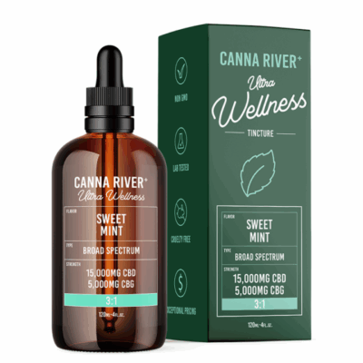 Ultra Wellness CBD Oil Tincture with CBG – Sweet Mint