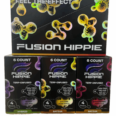 Fusion Hippie Live Resin ISO Blend Disposable Vape 4g Pen Pack