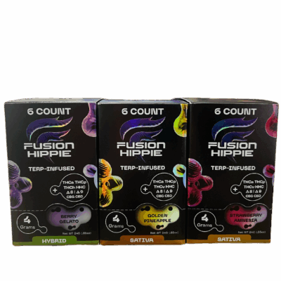 Fusion Hippie Live Resin ISO Blend Disposable Vape 4g Pen Pack