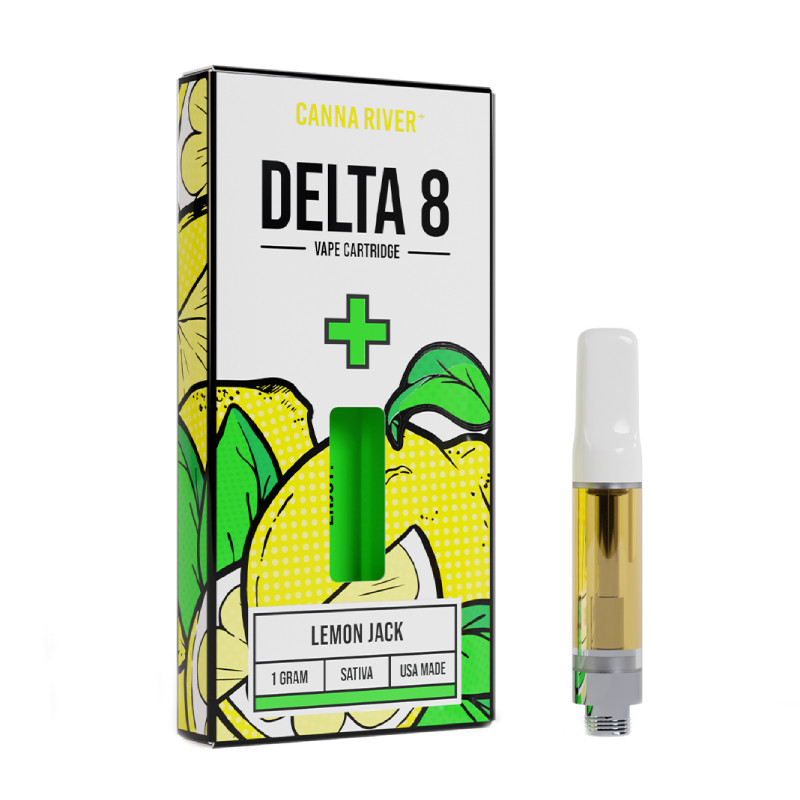 Canna River Delta 8 THC Vape Cartridge - Lemon Jack (Sativa)