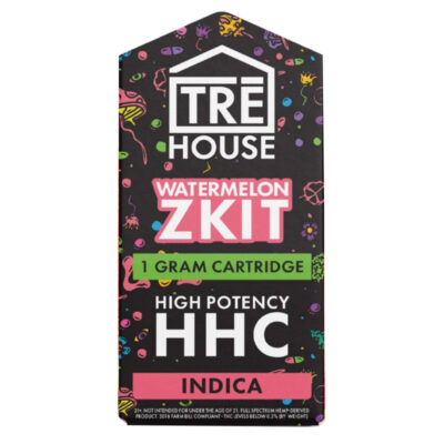 TRĒ House Live Resin HHC Vape Cartridge Indica 1g