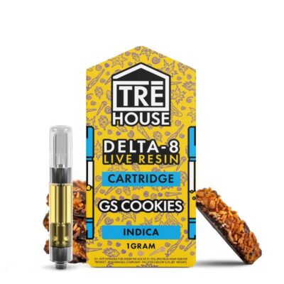 TRĒ House Live Resin Delta 8 Cartridge 1g Various Strains