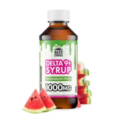 TRĒ House Delta 9 Syrup Watermelon Felon 1000mg