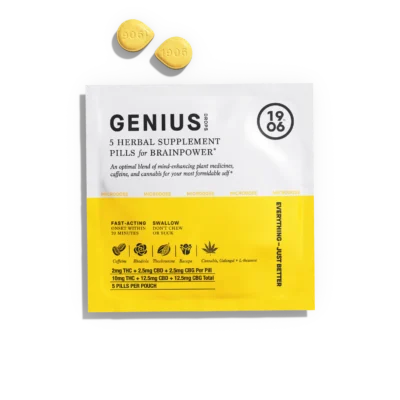 1906 Genius Drops Tin 2mg THC: 2.5mg CBD: 2.5mg CBG - 5ct