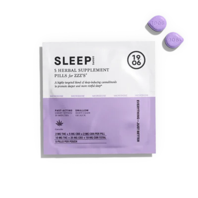 1906 Sleep Drops Tin 2mg THC: 5mg CBD: 2mg CBN - 5ct