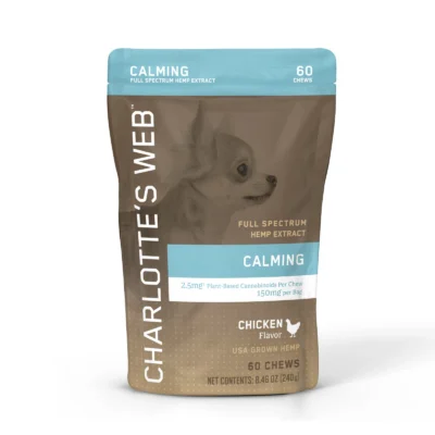 Charlotte’s Web Calming Full Spectrum CBD Chews for Dogs Chicken 30–60 Count