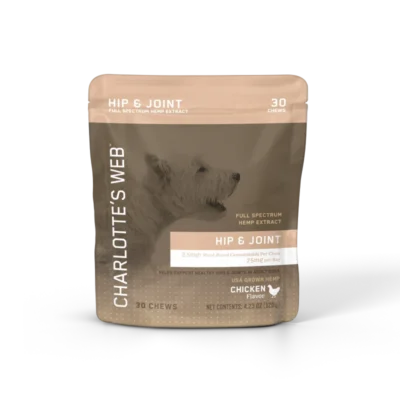 Charlotte’s Web Hip & Joint Full Spectrum CBD Chews for Dogs Chicken 30–60 Count