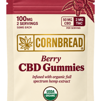 Cornbread CBD 50mg: THC 2mg Gummies 2ct