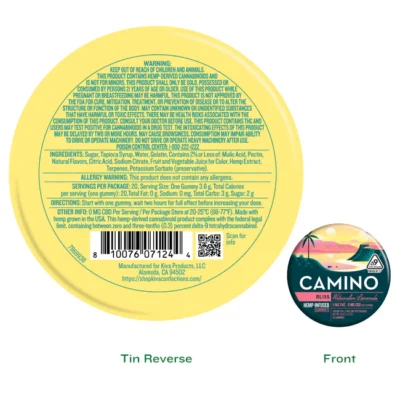 Camino Watermelon Lemonade 'Bliss' 5mg D9 THC Gummies