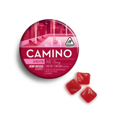 Camino Wild Cherry 'Excite' 5mg D9 THC Gummies