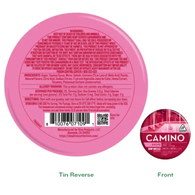 Camino Wild Cherry 'Excite' 5mg D9 THC Gummies