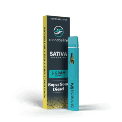 Cannabis Life 3g D8: D10: CBG Disposable Pen