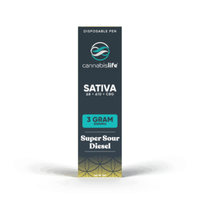 Cannabis Life 3g D8: D10: CBG Disposable Pen