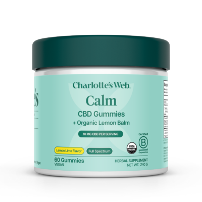 Charlotte's Web-Calm Hemp Extract-CBD-Gummies -Lemon Lime-60ct