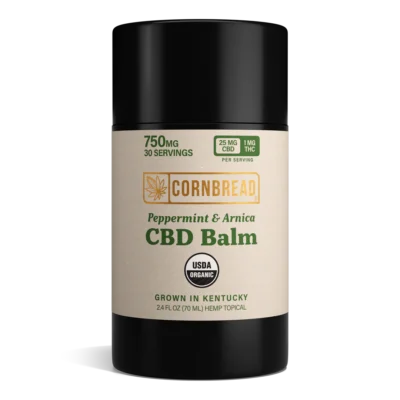 Cornbread CBD Balm 25mg CBD : 1mg THC