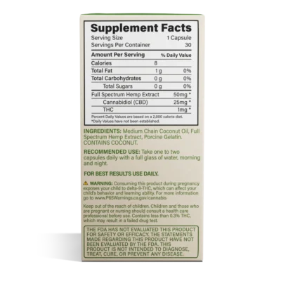 Cornbread Full Spectrum CBD Capsules