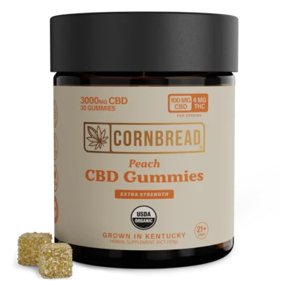 Cornbread Peach CBD Gummies 3000mg