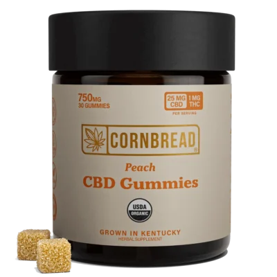 Cornbread Peach CBD Gummies 750mg