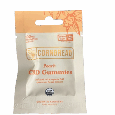 Cornbread CBD 50mg: THC 2mg Gummies 2ct
