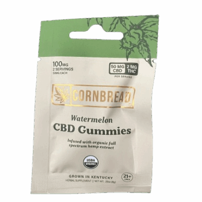 Cornbread CBD 50mg: THC 2mg Gummies 2ct
