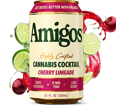 Amigos Highly Crafted Cannabis Cocktail Cherry Limeade 5mg