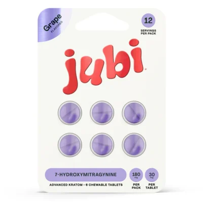 Jubi 7oh Extract Chewable Tablets - 30mg Grape